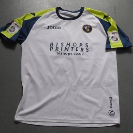 Havant and Waterlooville Home football shirt 2015 - 2016 sponsored by Bishops Printers