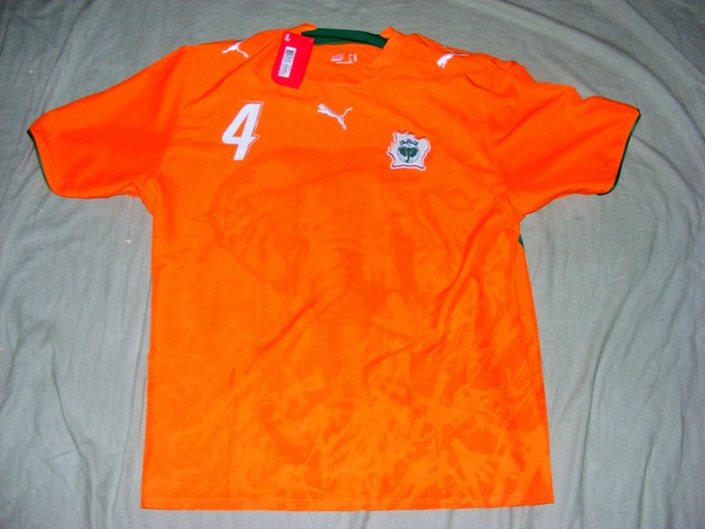Maillot Côte D'Ivoire Football Domicile 2006-2007 – Puma – Taille XL – Roumanie