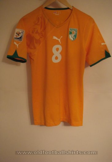 Côte d\'Ivoire Home baju bolasepak 2010 - 2011