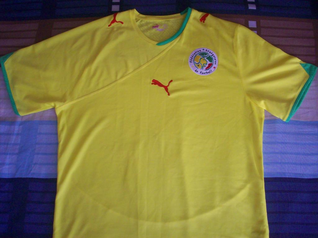 Maillot De Foot Retro Exterieur Equipe Du Senegal Diouf Annees 2000
