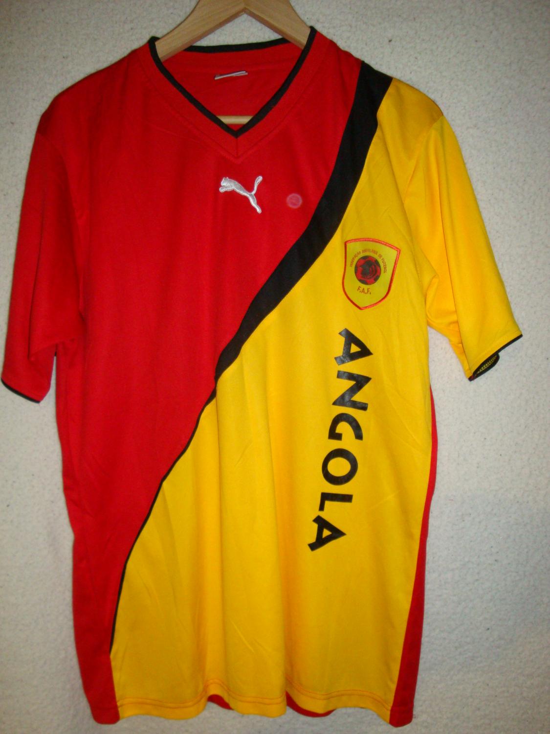 Old Angola football shirts and soccer jerseys