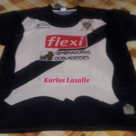 Union de Curtidores Home football shirt (unknown year) sponsored by Flexi