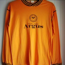Newport County Home Maillot de foot 1986 - 1987 sponsored by South Wales Argus
