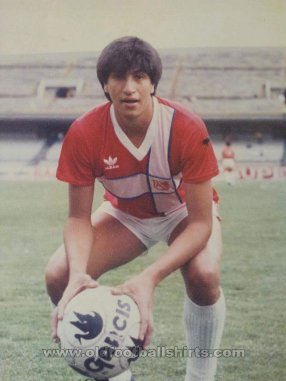 Angeles Puebla  Home football shirt 1987 - 1988