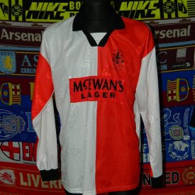 Ashton United Home football shirt (unknown year) sponsored by McEwan’s
