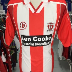 Witton Albion Home Camiseta de Fútbol 2004 - 2005 sponsored by Len Cooke Financial Consultant