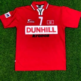 Kelantan FA Home football shirt 2001 sponsored by Dunhill