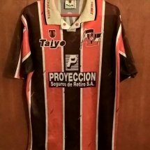 Chacarita Juniors Home חולצת כדורגל 1993 sponsored by Proyeccion