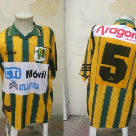 Aldosivi Home football shirt 1997 sponsored by Movil