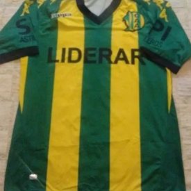 Aldosivi Home football shirt 2012 - 2013 sponsored by Liderar