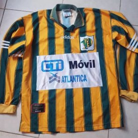 Aldosivi Home football shirt 1997 - 1998 sponsored by CTi Movil