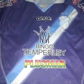 Club Atletico Temperley Third football shirt 2011 sponsored by Bingo Temperley
