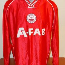 Aberdeen Home football shirt 2001 - 2002 sponsored by A-Fab