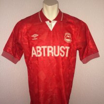 Aberdeen Home football shirt 1990 - 1992 sponsored by ABTrust