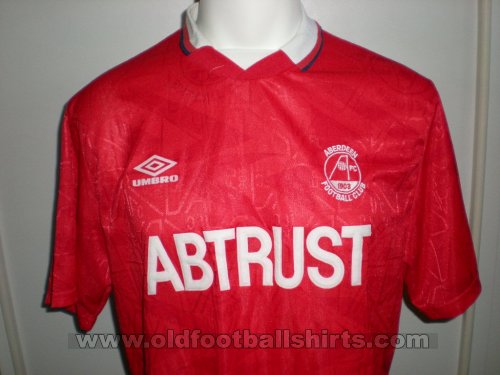 Aberdeen Home football shirt 1992 - 1993