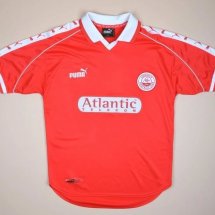 Aberdeen Home football shirt 1998 - 2000 sponsored by Atlantic Telecom