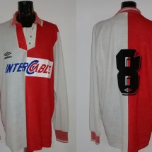 Instituto De Cordoba Home football shirt 1996 sponsored by Inter Cable