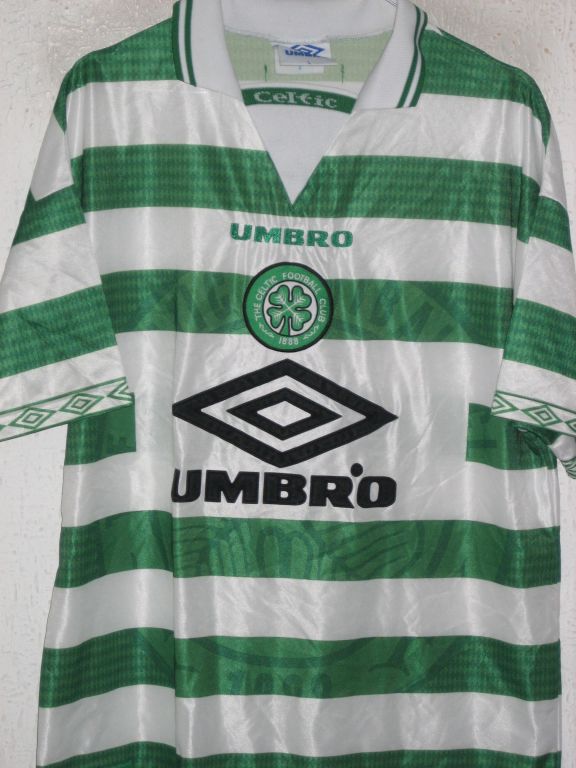 Celtic Home camisa de futebol 1997 - 1999. Sponsored by Umbro
