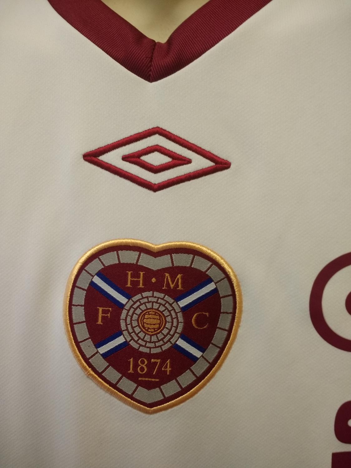 Maillot Football Heart Of Midlothian (Hearts) 2010 Umbro – Taille S #30 (Occasion)