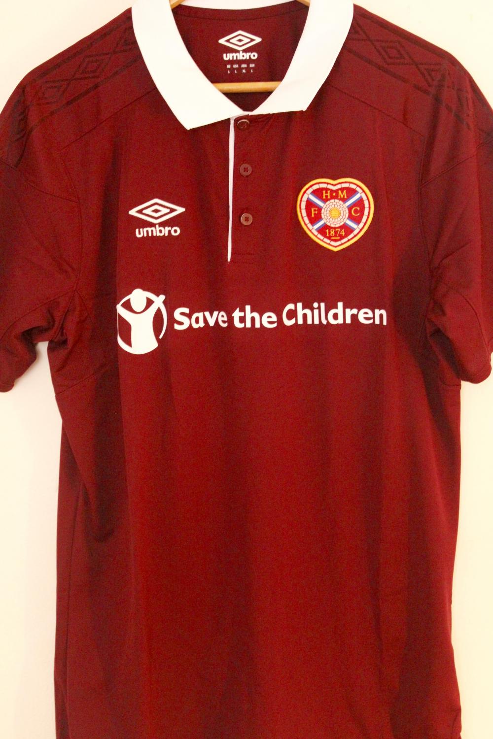 Heart Of Midlothian Hearts training football shirt jersey Umbro size Small S