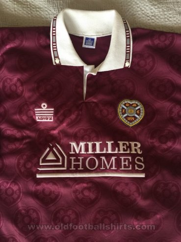 Heart Of Midlothian Home football shirt 1991 - 1992