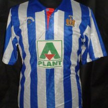 Kilmarnock Home football shirt 1988 - 1989 sponsored by A Plant