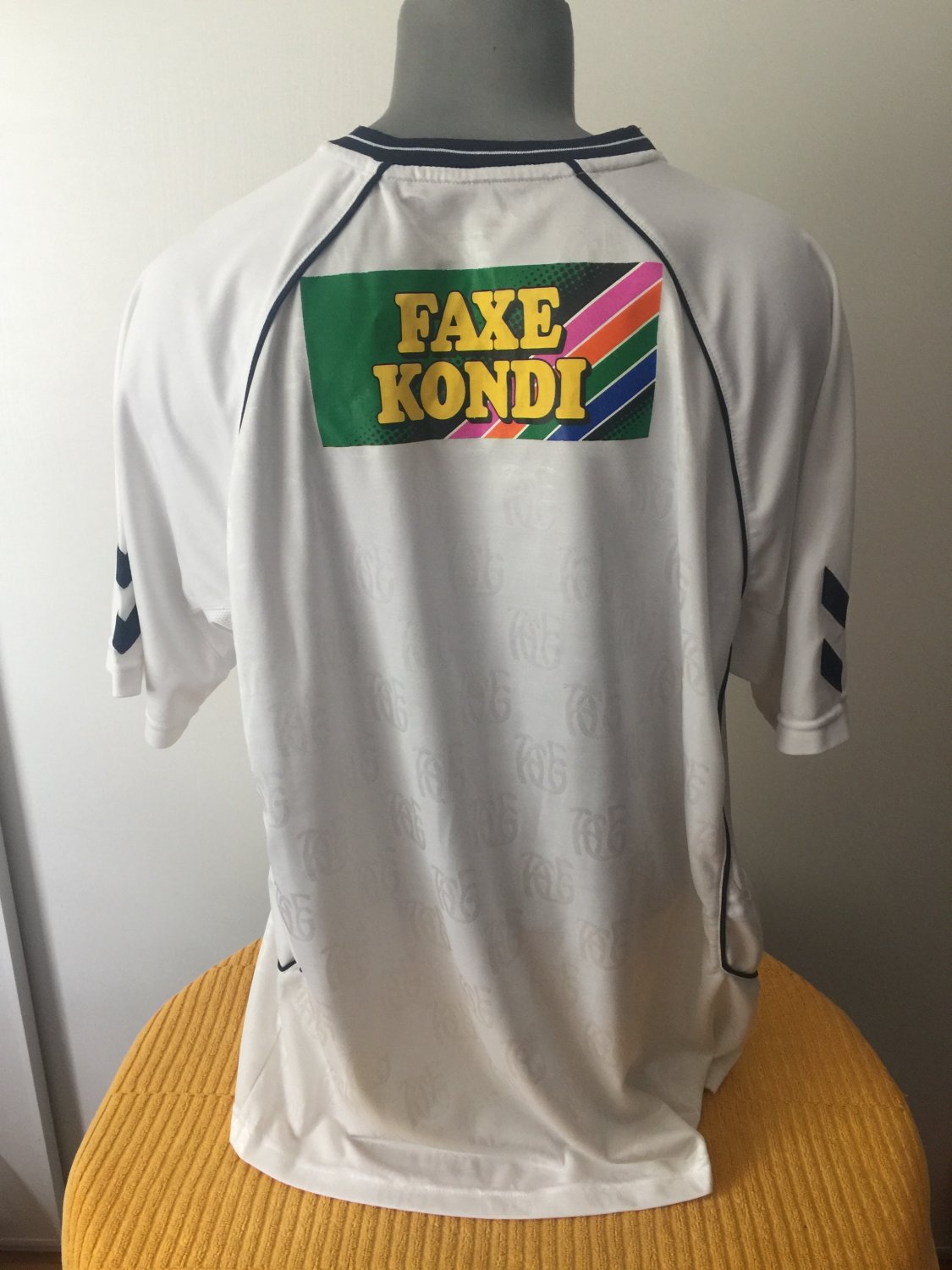 Maillot Extérieur AGF Aarhus 2002-2003 Hummel - Taille L Homme - Blanc Avec Autographes