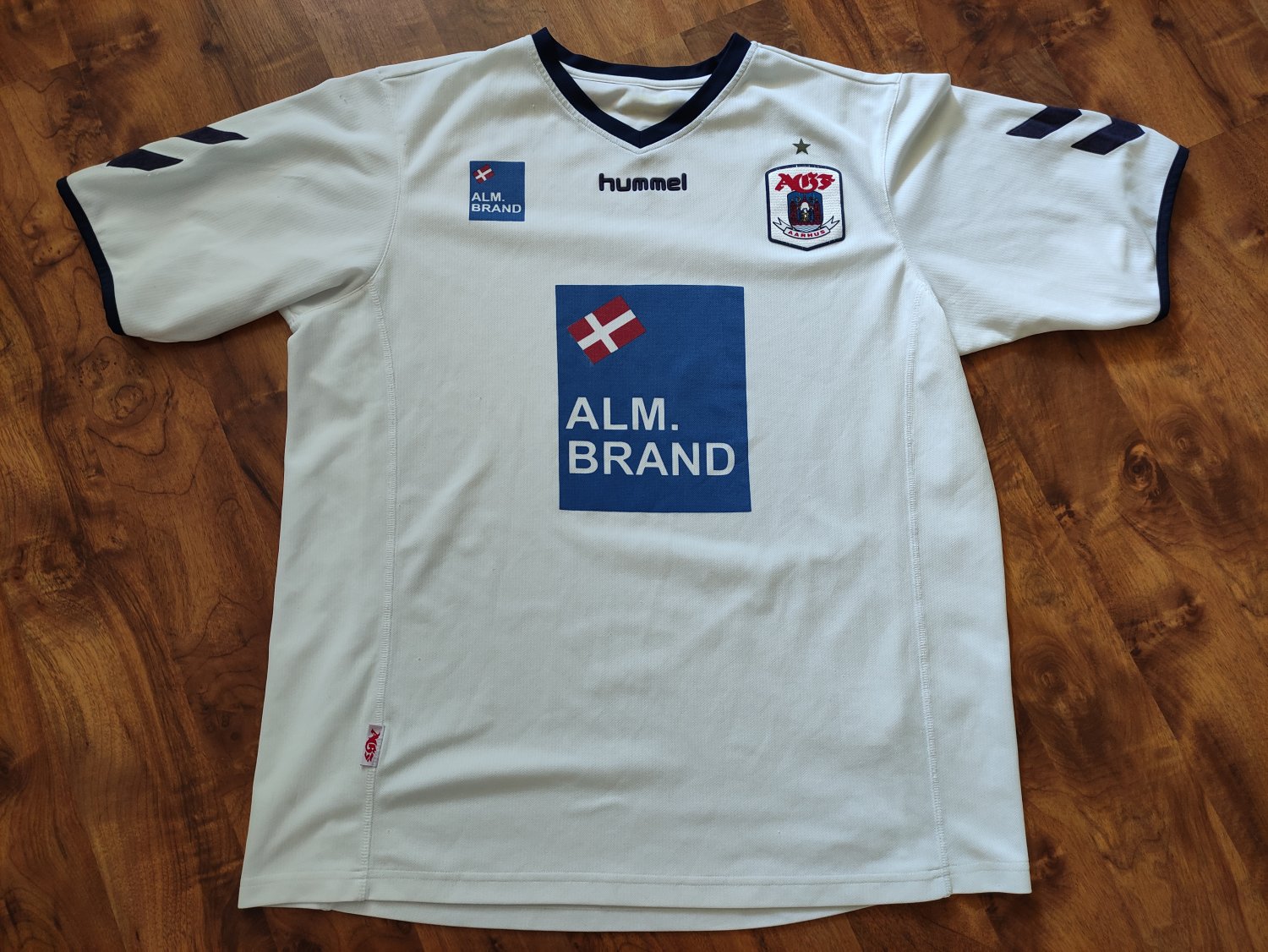 AGF Aarhus Home football shirt 2003 - 2004. Sponsored by ALM Brand