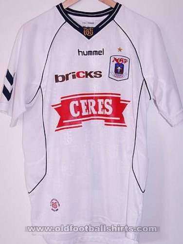 Maillot domicile de football AGF Aarhus 2002 2003 (L) Hummel Jersey