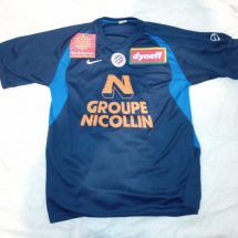 Montpellier  Home football shirt 2009 - 2010 sponsored by Groupe Nicollin