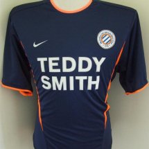 Montpellier  Home football shirt 2002 - 2004 sponsored by Teddy Smith