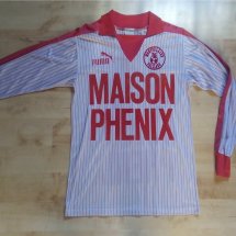 Montpellier  Home football shirt 1984 - 1985 sponsored by Maison Phenix