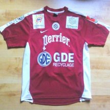 Montpellier  Home football shirt 2008 - 2009 sponsored by Perrier