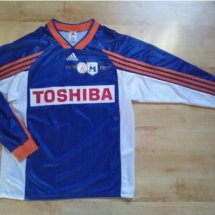 Montpellier  Home football shirt 1999 - 2000 sponsored by Toshiba