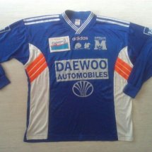 Montpellier  Home football shirt 1995 - 1996 sponsored by Daewoo