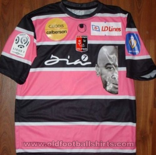 Maillot Football Vintage Matchworn Boulogne Away 2009-2010 - Flocage 4 AGOUAZI
