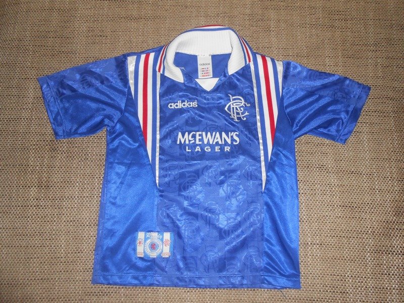 1996/97 Glasgow Rangers Home Shirt – ClassicFootballJersey