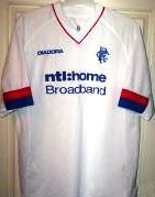 Maillot Domicile Vintage Glasgow Rangers FC 2002/03 Diadora – Taille L (large), Bleu