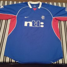Rangers Home football shirt 2001 - 2002 sponsored by NTL