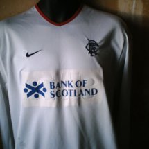 Rangers Away football shirt 2000 - 2001 sponsored by Bank of Scotland