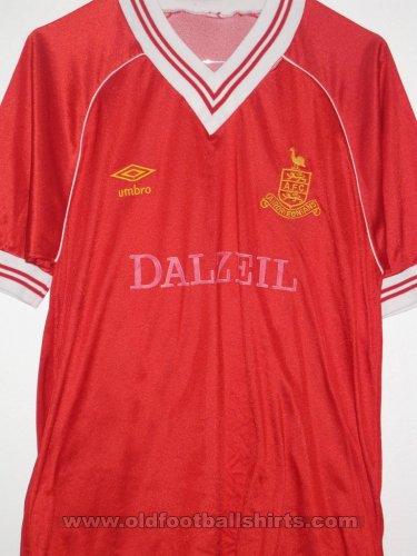 Airdrieonians F.C. Away football shirt 1984 - 1988