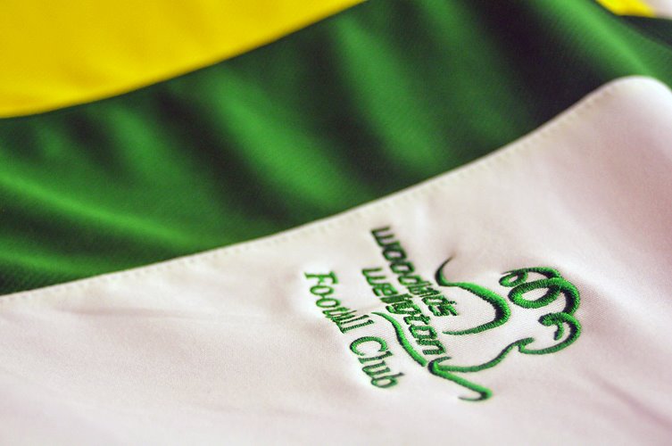 Woodlands Wellington FC Home football shirt 2013.