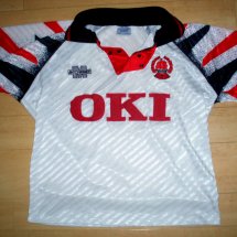 Clyde Home football shirt 1993 - 1995 sponsored by OKI