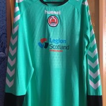 Clyde Goalkeeper football shirt 2015 - 2016 sponsored by Legion Scotland