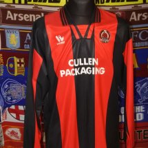 Clyde Home football shirt (unknown year) sponsored by Cullen Packaging