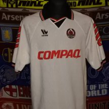 Clyde Home football shirt 2001 - 2002 sponsored by Compaq
