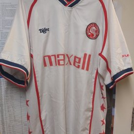 Young Lions  Home football shirt 2001 - 2006 sponsored by Maxell