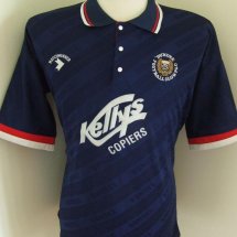 Dundee Home football shirt 1991 - 1992 sponsored by Kellys Copiers