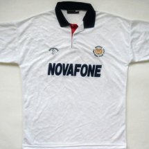 Dundee Away football shirt 1989 - 1990 sponsored by Novafone