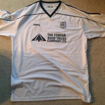 Dundee Away football shirt 2005 - 2006 sponsored by The Forfar Roof Truss Company